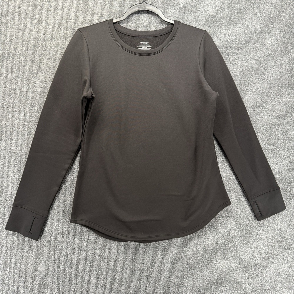 Cuddl Duds Sweater Womens M Black Pullover Long Sleeve Layer Outdoor Winter